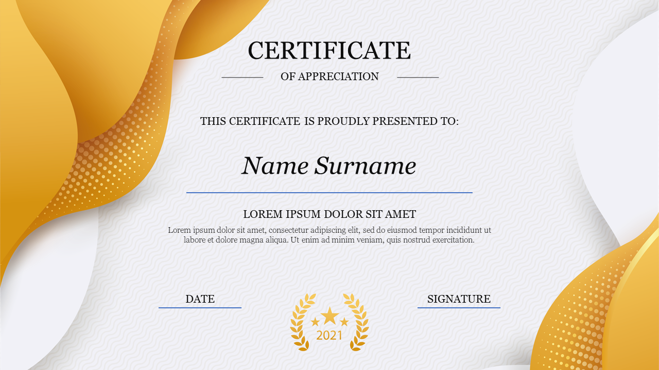 Editable Certificate Ideas PowerPoint Presentation Slide